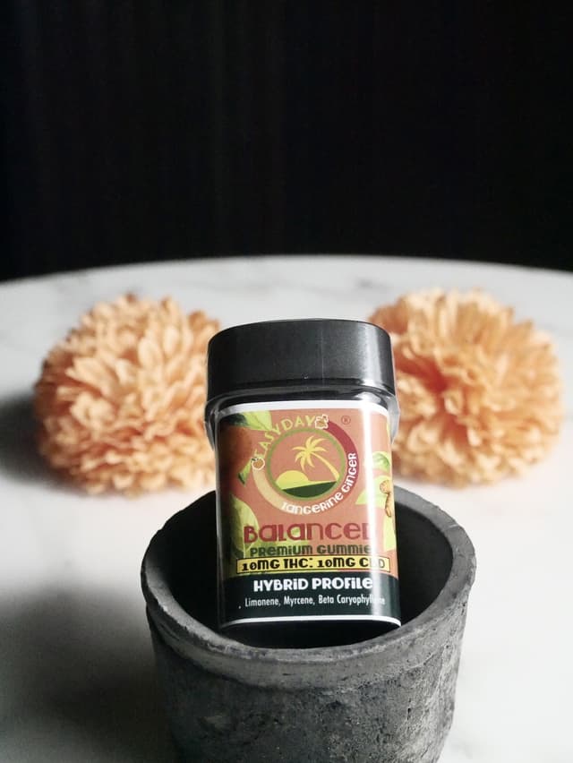 Balanced 1:1 | Tangerine Ginger Chews | 100mg | 10mg THC : 10mg CBD | 10pk
