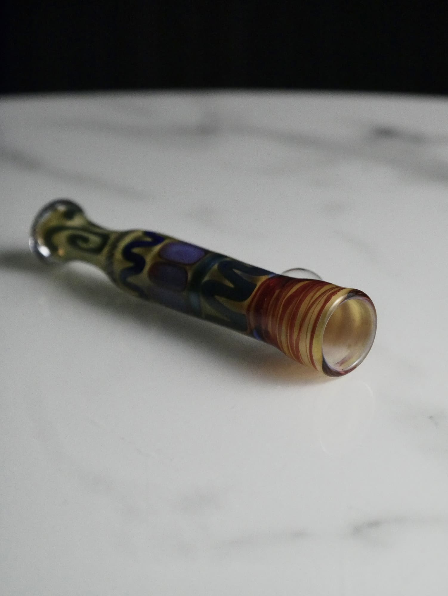 Gold Fumed Inside Out Opal Bat