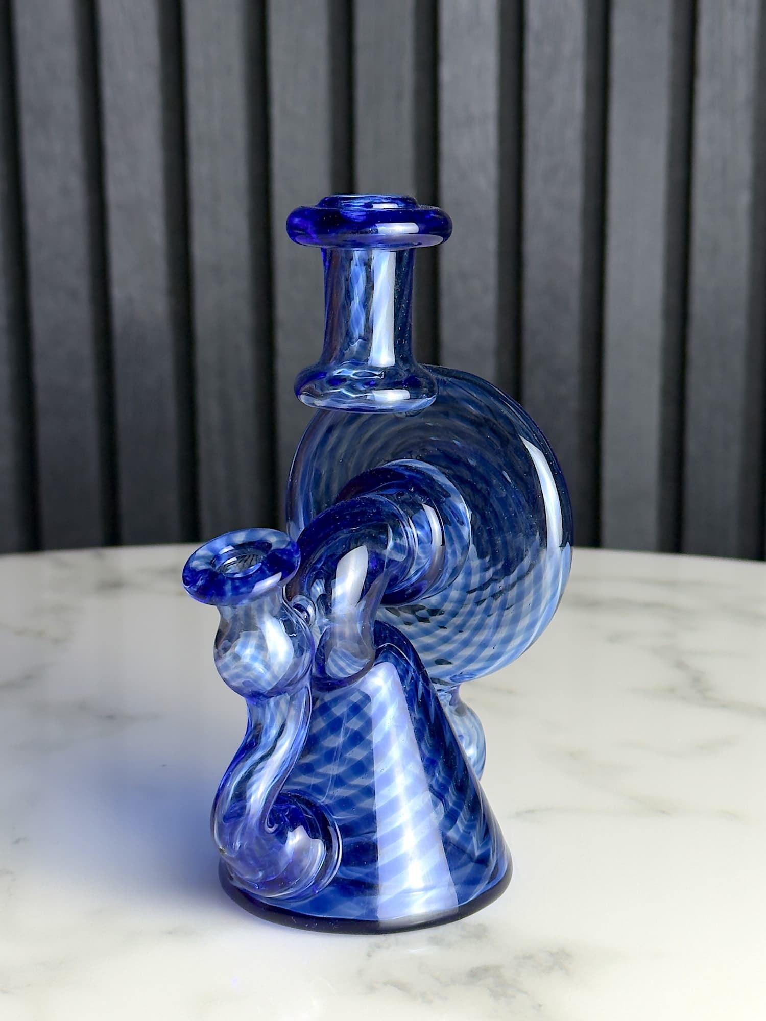 HL Glass | Pump Bubbler | Blue