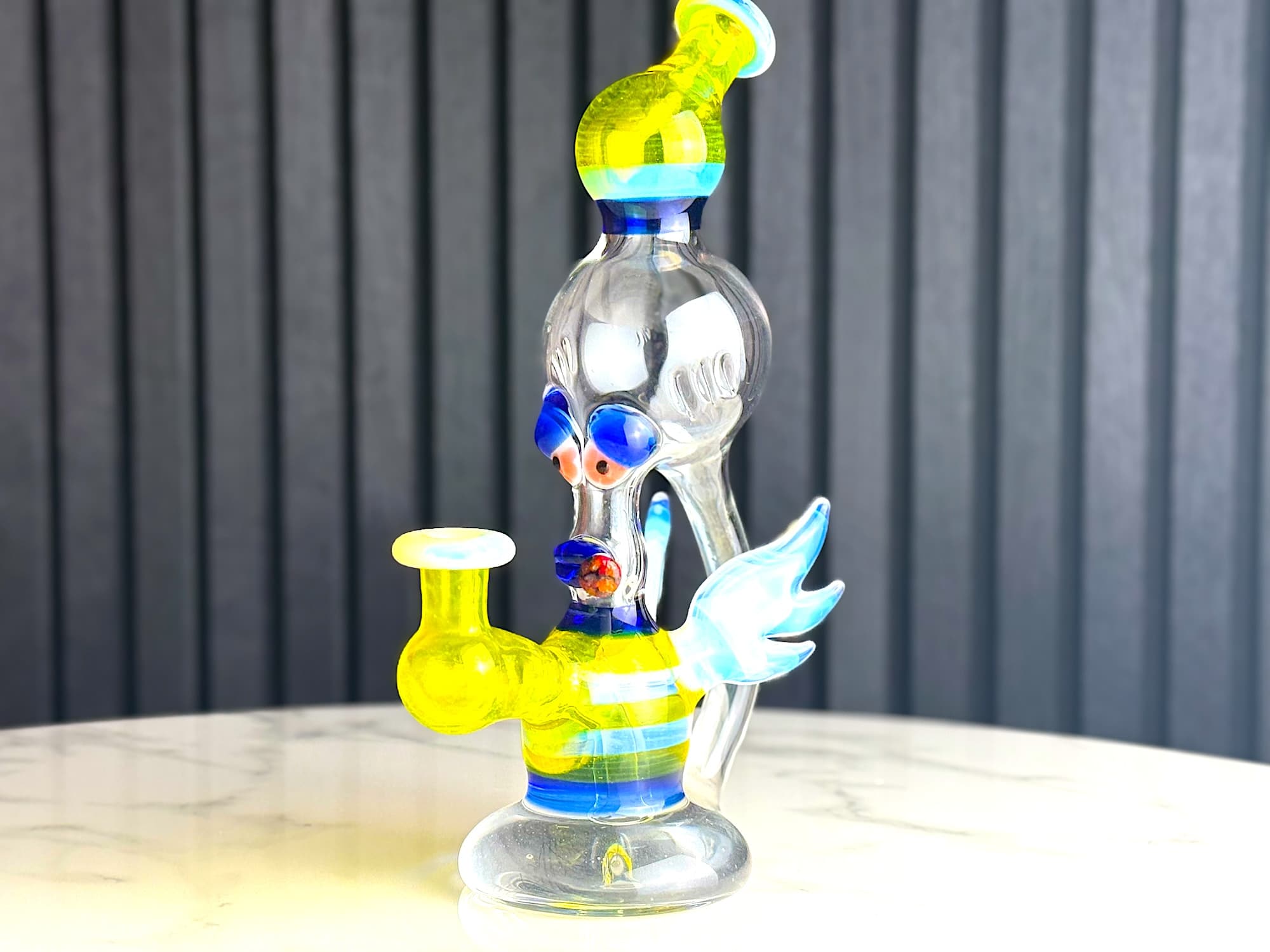 HL Glass | Flying Rodger Rig | Yellow/ Blue