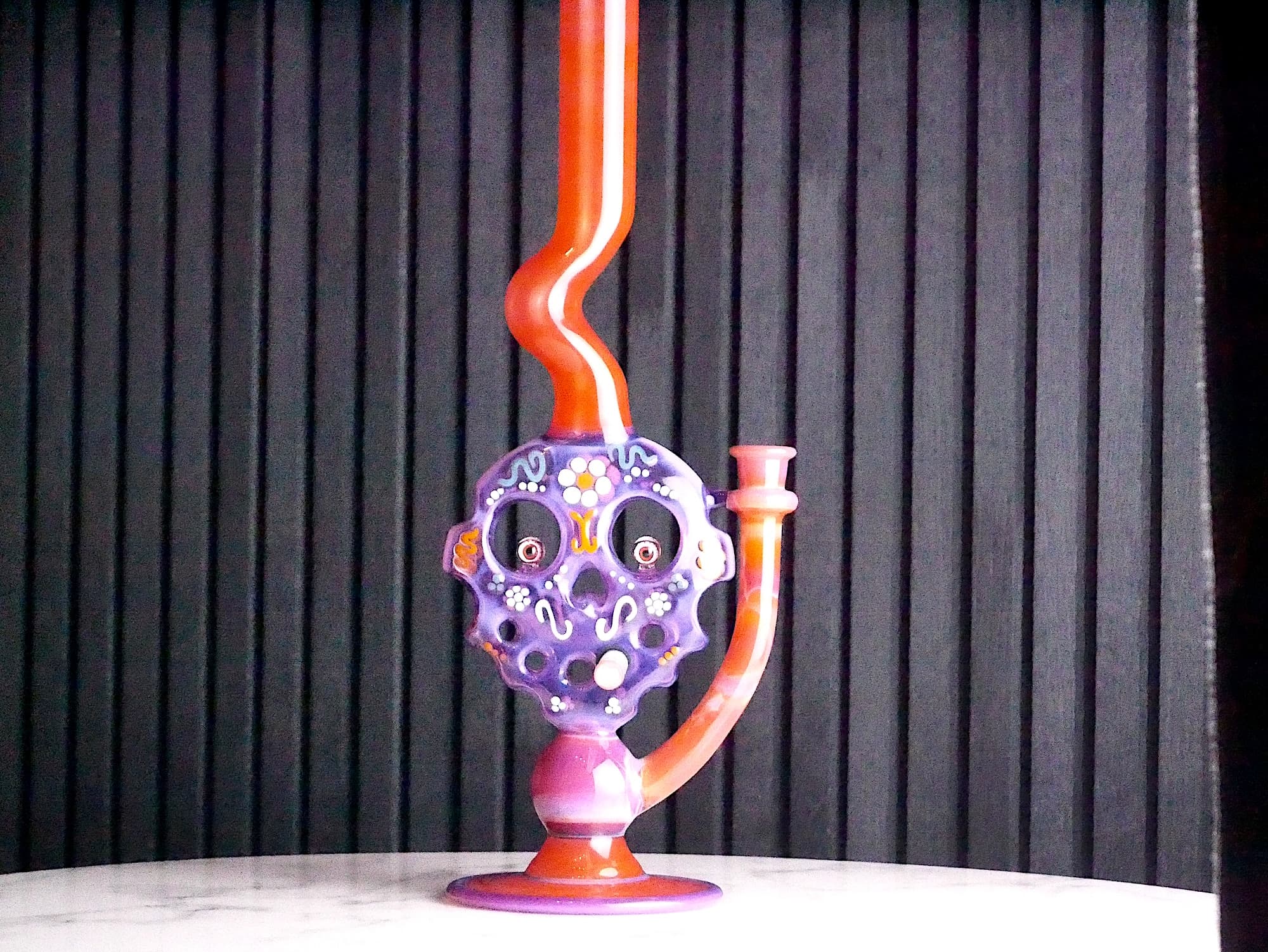 Uzzi Glass | Skull Candy Swiss | Purple/ Orange
