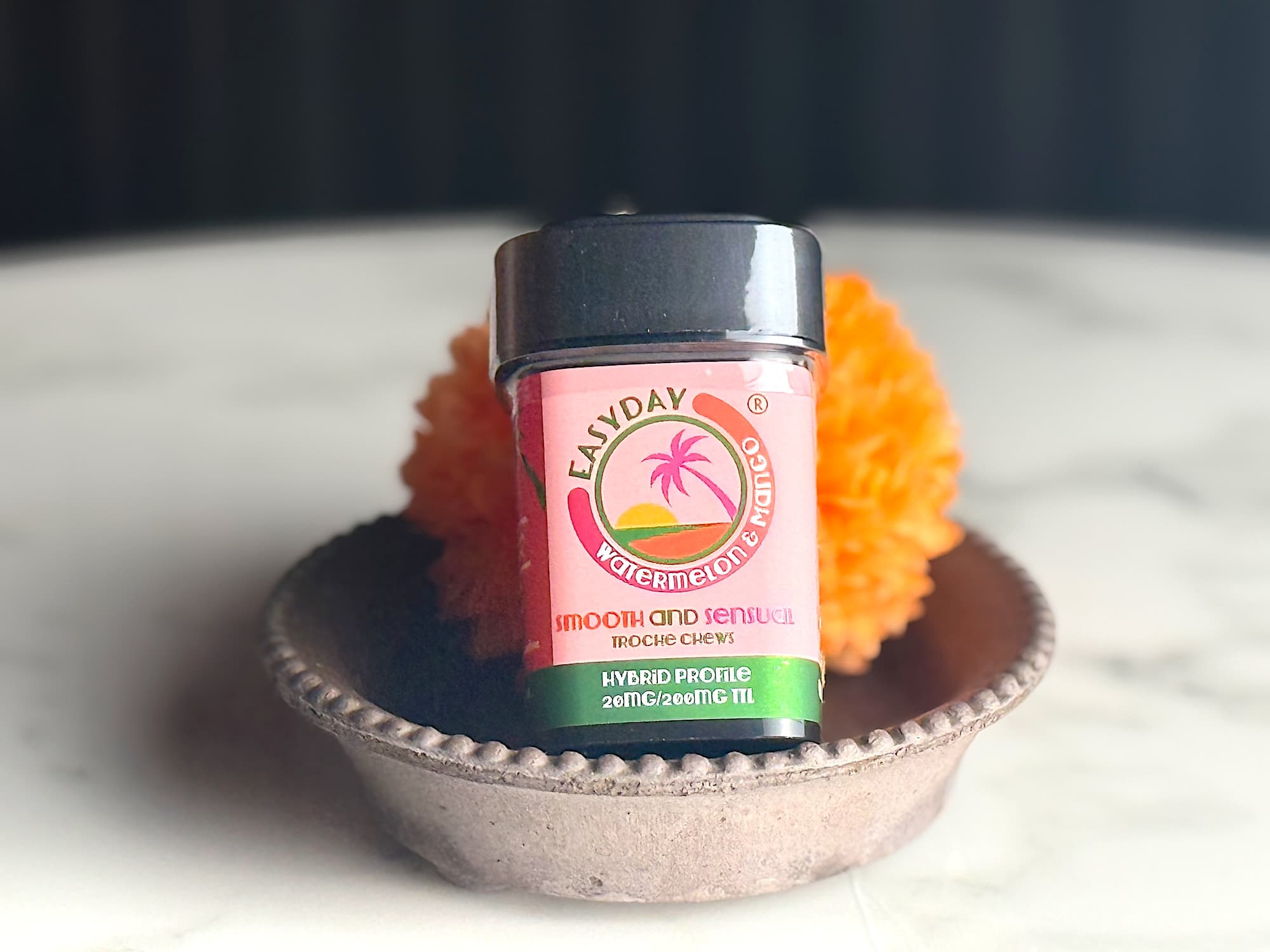 Smooth and Sensual | Watermelon Mango Chews | 200mg THC | 10pk