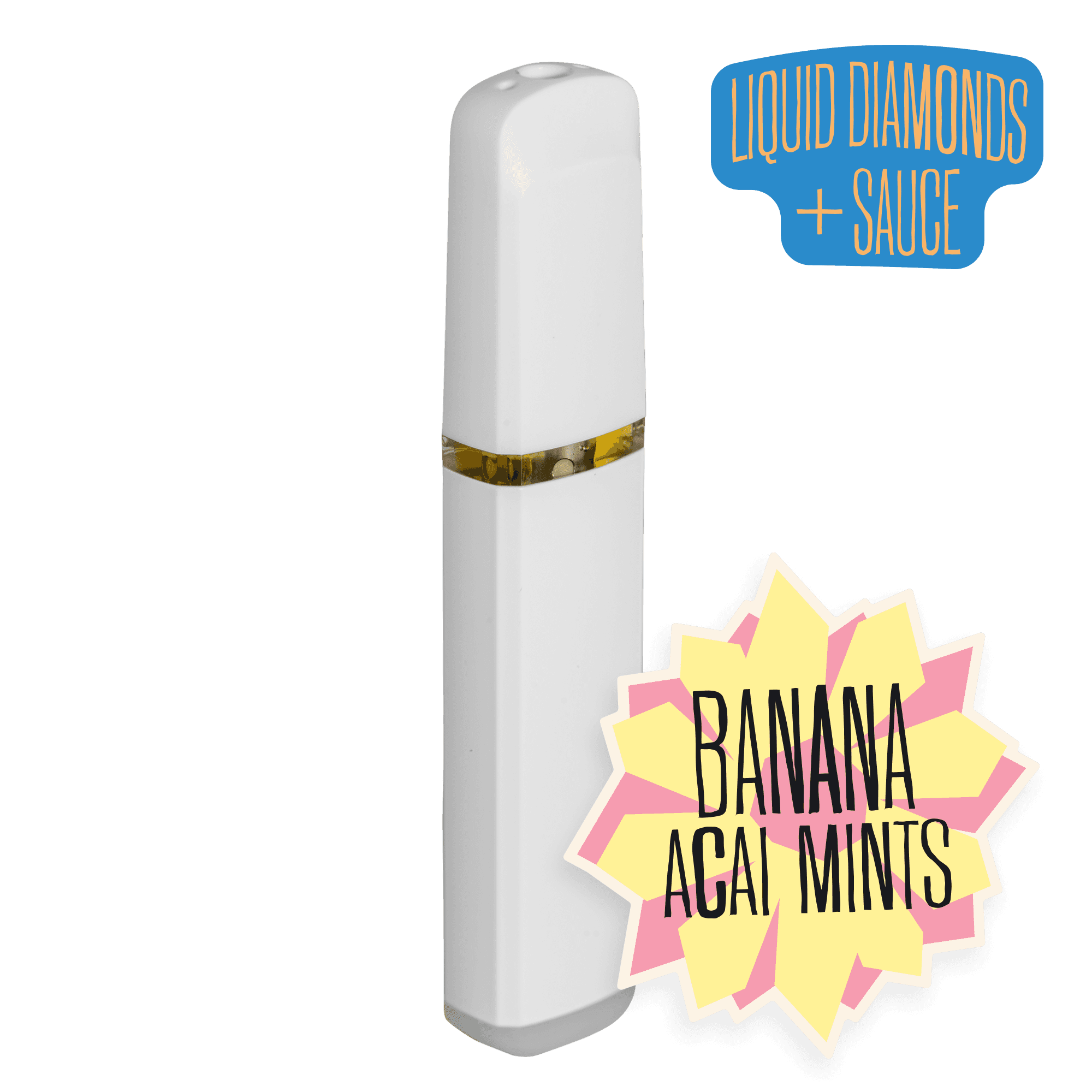 Banana Acai Mints Liquid Diamonds and Sauce Disposable Vape 0.5g