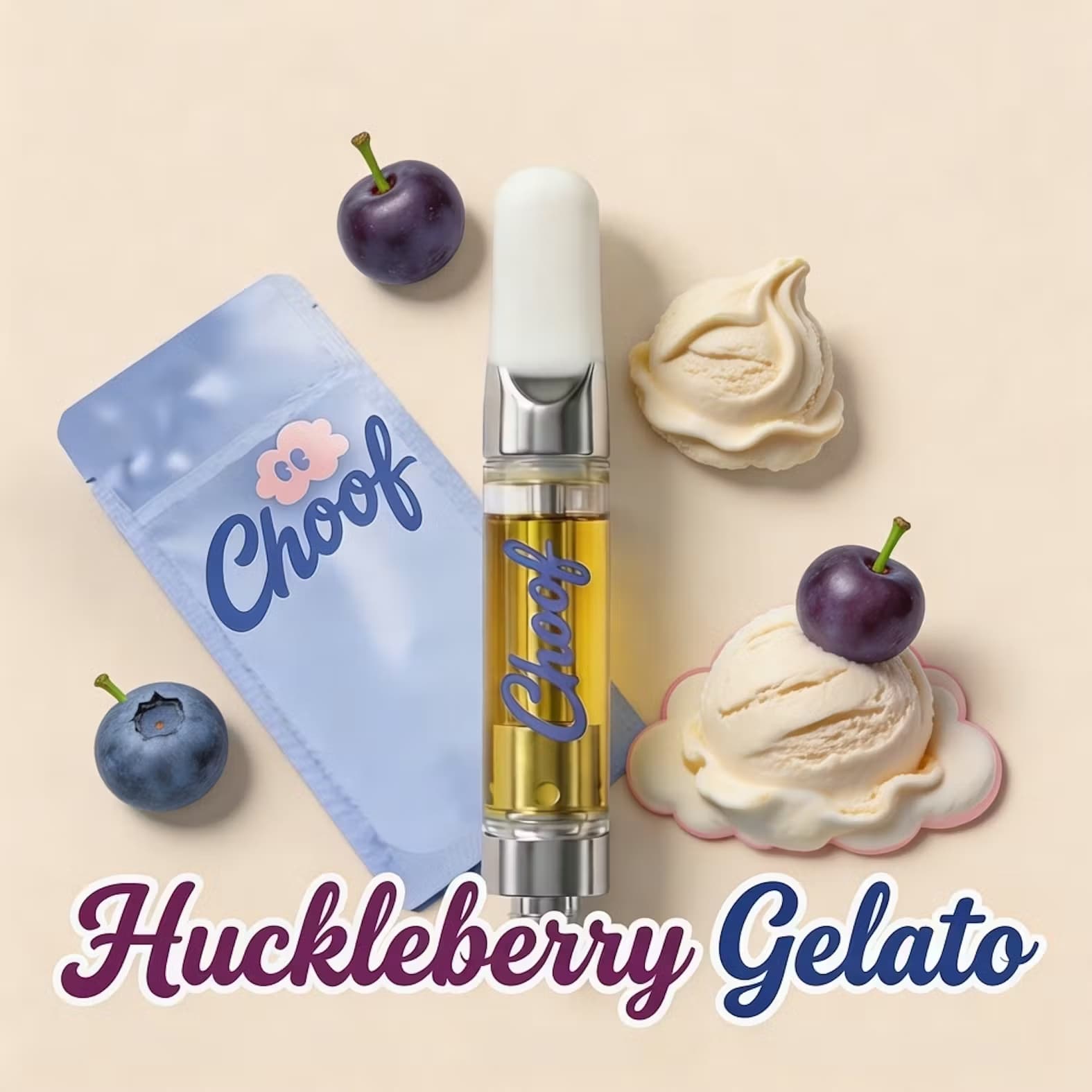 Huckleberry Gelato Cartridge 0.5g