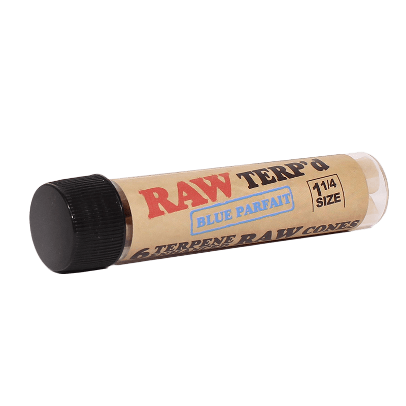 RAW | Terp'd Pre Roll Cones | 1 1/4 Size | Blue Parfait | 6pk