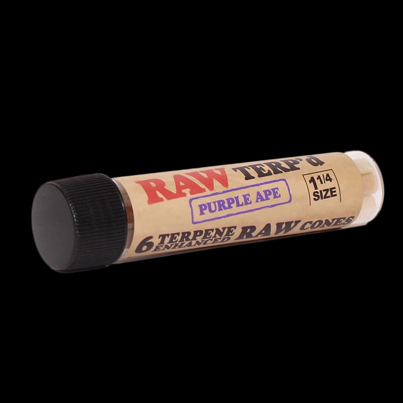 RAW | Terp'd Pre Roll Cones | 1 1/4 Size | Purple Ape | 6pk