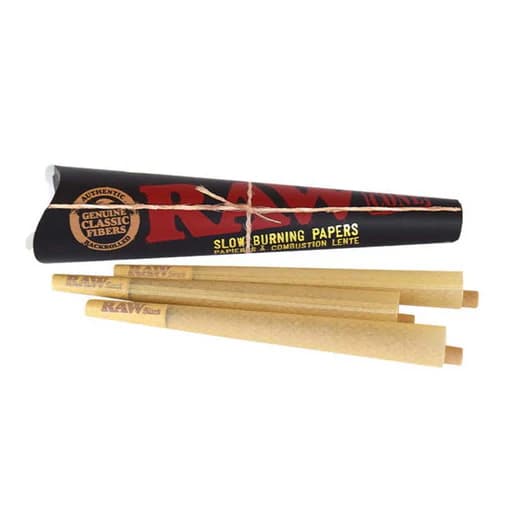 Raw | Pre Roll Cones | Classic Black King Size | 3pk