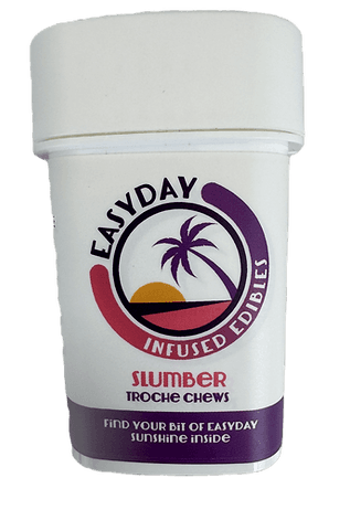 Slumber | Blue Raspberry & Peach Chews 1:1 | 10mg | 10mg THC : 10mg CBN | Single (EMP)