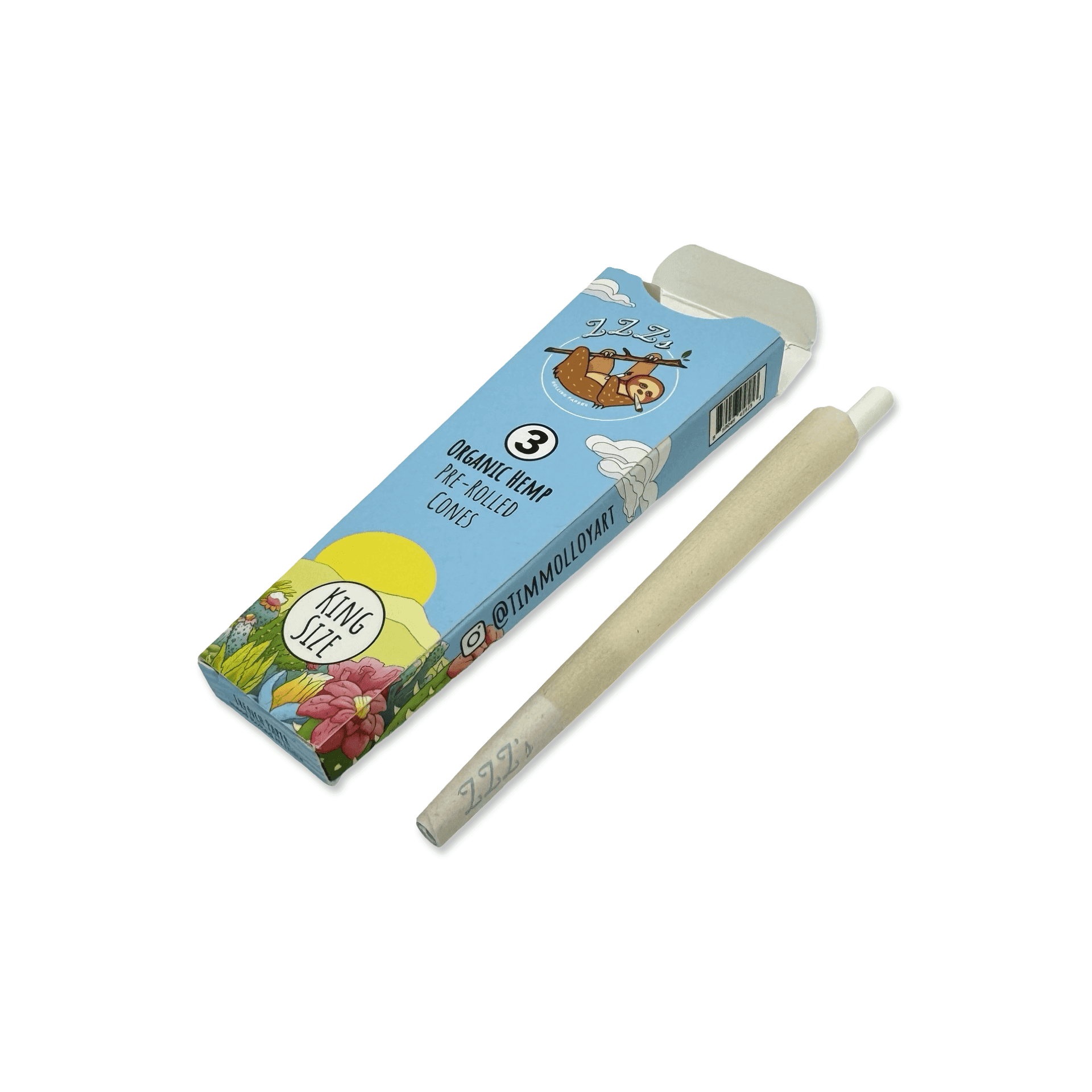 ZZZ's | 3pk King Size Cones | 'Stoner Sloth"